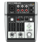 Consola Analógica 302USB BEHRINGER 5 canales con preamps XENYX y salida USB | Techpro