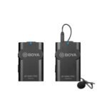 Micrófonos BY-WM4 Pro-K1 Boya inalámbricos con un transmisor, un receptor y micrófono de solapa omnidireccional | TechPro