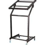 Mueble Rack MX-2 PRO DJ. Estructura de aluminio de 12 espacios con base ajustable para mezclador | TechPro