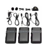 Micrófonos BY-WM4 Pro-K2 Boya inalámbricos de doble canal con transmisores, receptor y estuche rígido | TechPro