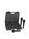 Kit de 3 Micrófonos XM1800S BEHRINGER dinámicos cardioides con estuche y clips | Techpro