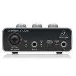 Interfaz de Audio UM2 BEHRINGER 2 entradas con preamp MIDAS y salida auriculares | Techpro