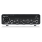 Interfaz de Audio UMC22 BEHRINGER USB 2x2 con preamp MIDAS y salida auriculares | Techpro